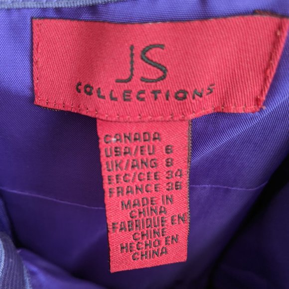 JS Collections Strapless chiffon dress size 6 - Picture 4 of 8